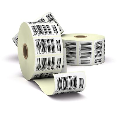 Samolepící etikety a štítky, visačky, textilní stuhy
